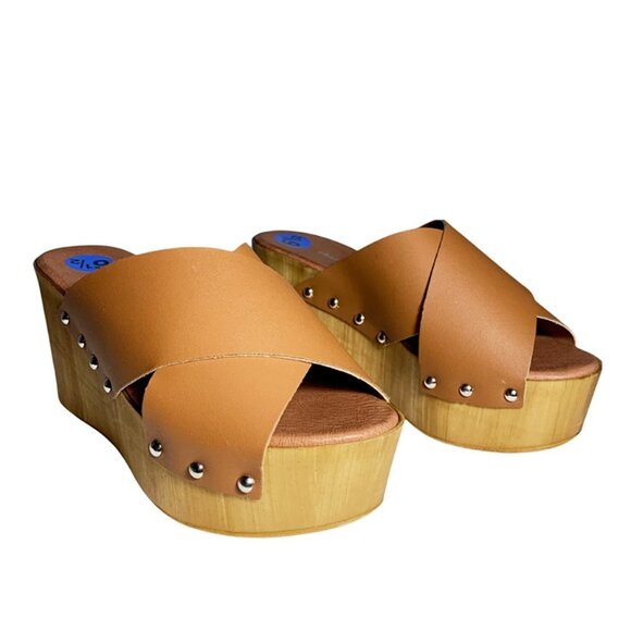 CHARLES DAVID FIji Studded platform mule - Picture 2 of 6